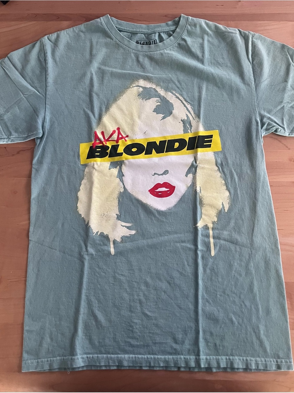 Vintage Blondie Graphic Tee in Slate Blue M